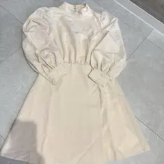 rady ハイネック パフスリーブ ワンピース ベージュ