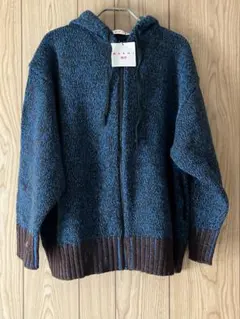 新品未使用 ユニクロ マルニ コラボミックスカラーニットフルジップパーカー