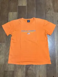 90s POLO SPORT ポロスポ ロゴT ヴィンテージ　オレンジ　ラルフ