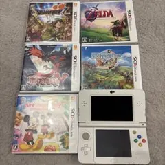 Newニンテンドー3DS 本体＋ソフト5本セット ジバニャンカバー 画面焼けあり