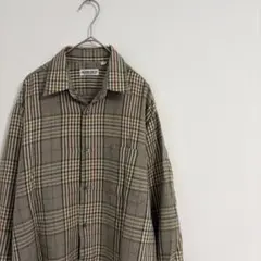 ◎イチ推しの私服◎ 日本製　美品　肉厚生地 完璧配色チェック　シャツ