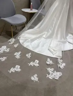 【トリートドレッシング】ウェディングロングベール　80×250