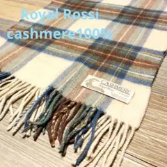 Royal Rossi カシミヤ100% チェックマフラー