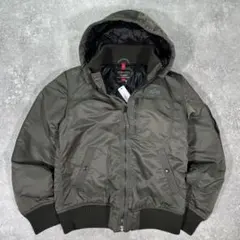 アルファインダストリーズ　フーデッドリブブルゾン　フライトジャケット　L