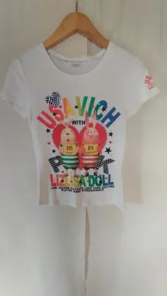 リズリサドールLIZ LISA doll両面プリントTシャツ白正規品サイズフリーのサムネイル