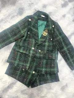 女の子 フォーマル ツイード 入学式 卒園式 セットアップ