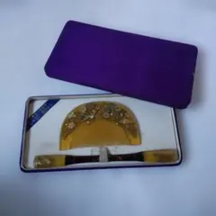 飾櫛 鼈甲 櫛・笄 セット 金彩細工 螺鈿蒔絵 アンティーク ヴィンテージ 美品