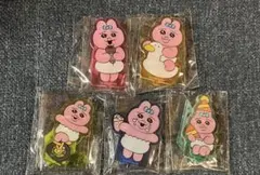 おぱんちゅうさぎ つまんでつなげてますこっとアクリルスタンド　ガチャガチャセット