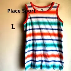 Place Sport ストライプ タンクトップ L/G タイダイ　ポップ