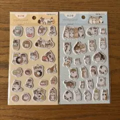 モフサンド　ぷくっとシール　2枚セット　セリア　seria
