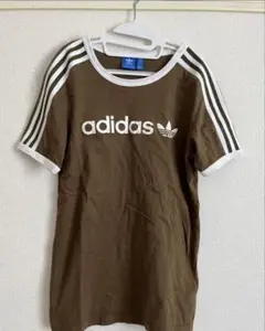 【販売期限あり❗️残り2日❗️】adidas ブラウン Tシャツ 半袖 夏服
