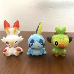 ヒバニー　サルノリ メッソン フィギュア 3体セット　ソフビ　ポケモン