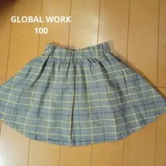 GLOBAL WORK Mサイズ　100〜110cmチェックスカート
