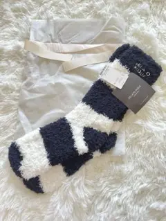 GELATO PIQUE ルームソックス ネイビー/ホワイト