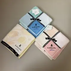 LANVIN タオルハンカチ 3枚セット