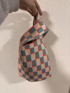 チェック柄ハンドバッグ