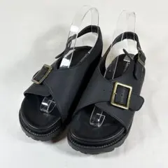 SM2 Samansa Mos2 バックベルトサンダル 厚底 黒 23.5cmのサムネイル