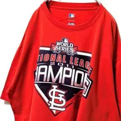 は】90's 古着 USA製 MLB セントルイスカージナルス ゲームシャツ