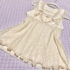 axes femme キャミワンピース フリル レース 平成 00 希少 - メルカリ