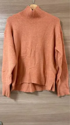 UNIQLO スフレヤーン　ハイネックセーター　 M ピンク