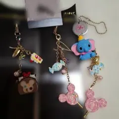 ★激レア　ディズニーストラップ　6点まとめ売り　ミッキー　ダンボ　ティンカーベル