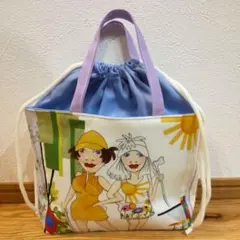 ハンドメイド　ミニトート　ロラライハリス　ゴルフ