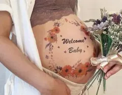 マタニティフォト シール　ひまわり