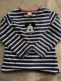 ミッキーマウス 刺繍入り長袖Ｔシャツ 110