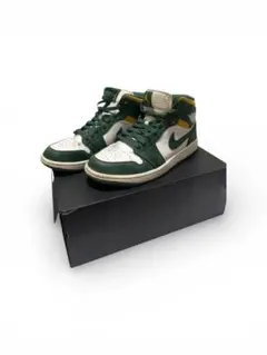 Nike ハイカットスニーカー グリーン/ホワイト/イエロー