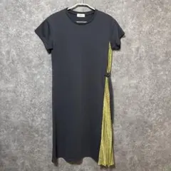 BEAMS HEART サイドプリーツ切替ワンピース