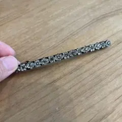ラインストーン フラワー バレッタ ヘアバレッタ