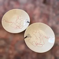 三郷陶器　ラブイズ　ミッキー ミニー 皿 2枚セット