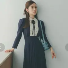 2025年最新】snidel ブラウスカラードッキングニットワンピースの人気