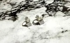 u*0様 ダイヤモンド フープ イヤリング 0.155ct SV925