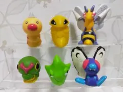 ポケモンキッズ　指人形　キャタピー　ビードル　進化6体セット