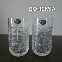 BOHEMIA ボヘミアクリスタル　ペア　タンブラーグラス　2個セット