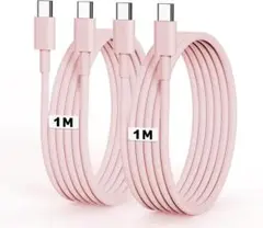 USB C ケーブル 1M 2本 PD対応 60W急速充電 USB C to C