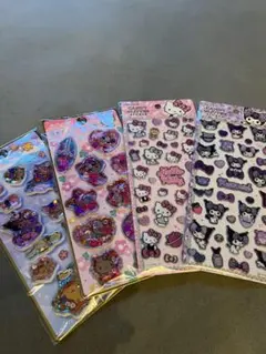 サンリオキャンディーグリッターステッカー・日焼けキティウォーターシールセット