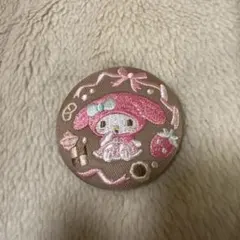 サンリオ刺繍バッジ　マイメロ
