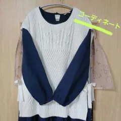 ehka sopo　プリーツ切り替えワンピース 状態良好　翌日発送