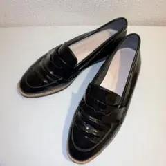 最終 アルテミス by ダイアナ 超軽量厚底コインローファー23.5 エナメル