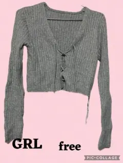 【新品未使用品】GRL レースアップトップス