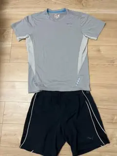 プーマ　上下セット　ハーフパンツ　Tシャツ　プラクティスシャツ