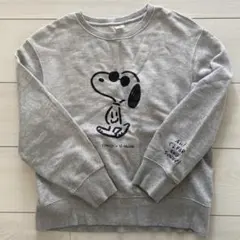 スヌーピー PEANUTSトレーナー グレー