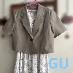 GU ハーフスリーブクロップドジャケット　数回着用　M