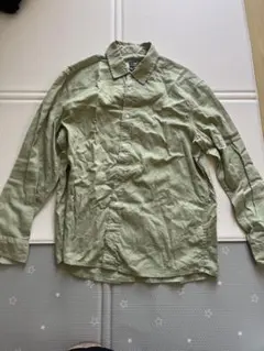 H&M 長袖シャツ カーキ M
