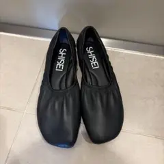 ロコ　SHISEI ダークブラウン ポインテッドトゥ フラットシューズ ロコ様 専用 SHISEI ダークブラウン ポインテッドトゥ フラット