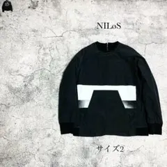 新品タグ付】NILoS 21FW Graphic ロングスリーブ size2 - メルカリ