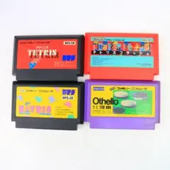 テトリス オセロなどファミコンソフト4点