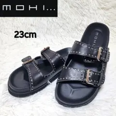 美品❤️MOHI モヒ スタッズ サンダル 23cm ブラック レザーのサムネイル